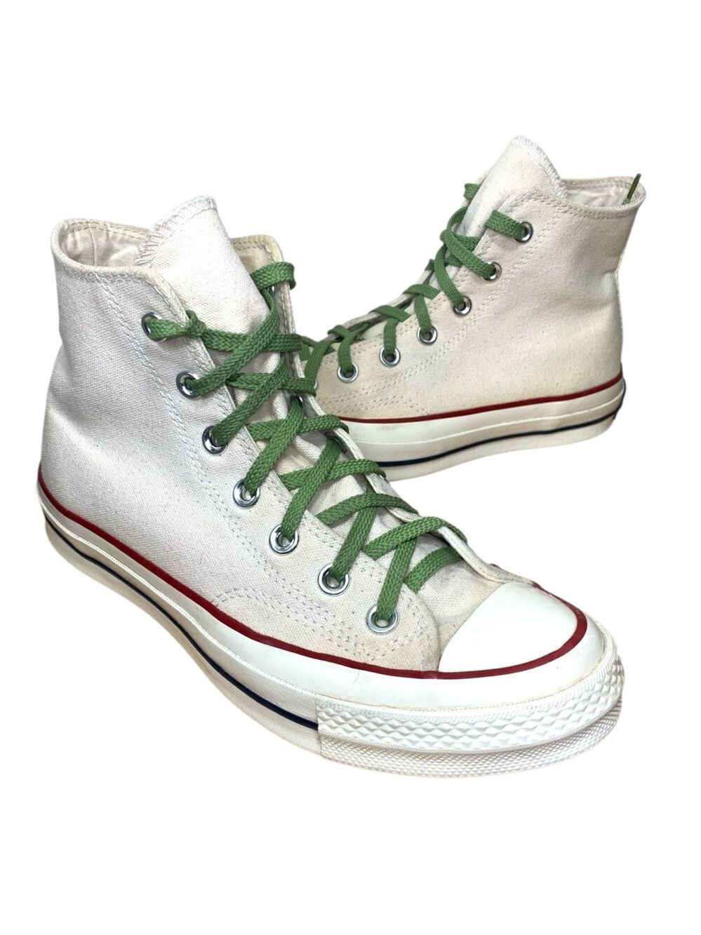 Converse All Star Chuck Taylor Beige High Top Sneakers Sz 8  Lace Up Shoes